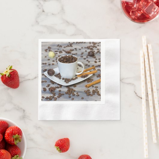 Kaffee und Gewürze Serviette (Beispiel)