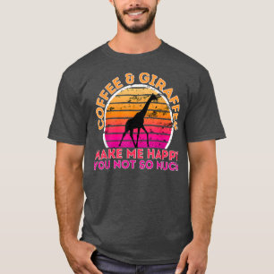 Kaffee und Giraffen machen mich glücklich, dass ic T-Shirt