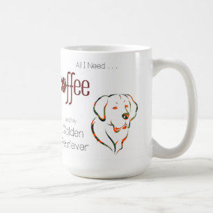 Kaffee und Golden Retriever Kaffeetasse