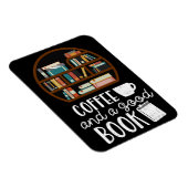 Kaffee und gute Bücher Magnet (Rechte Seite)