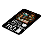 Kaffee und gute Bücher Magnet (Linke Seite)