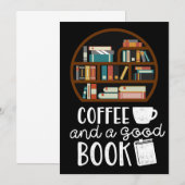 Kaffee und gute Bücher Save The Date (Vorne/Hinten)