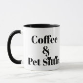 Kaffee und Haustiere Sitzplatz Tasse (Links)