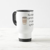 Kaffee-und-Hochstapler-Syndrom-Tasse Reisebecher (Vorderseite Links)
