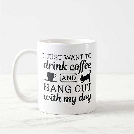 Kaffee und Hund Kaffeetasse (Links)