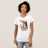 Kaffee und Hunde Berner Hund T-Shirt (Vorne ganz)