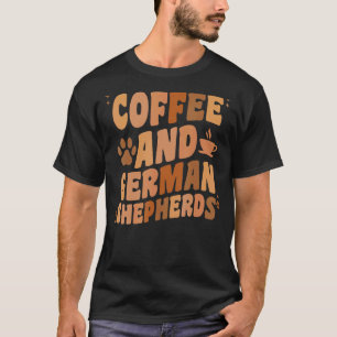 Kaffee und Hunde-GSP Vater Mama T-Shirt