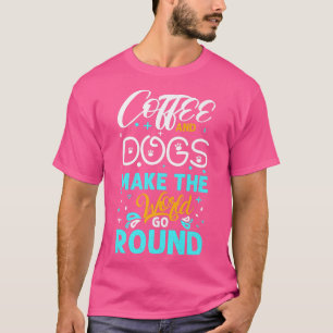 Kaffee und Hunde machen den Weltrekord für den Hun T-Shirt