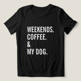 Kaffee- und Hundebesitzer am Wochenende Tri-Blend Shirt
