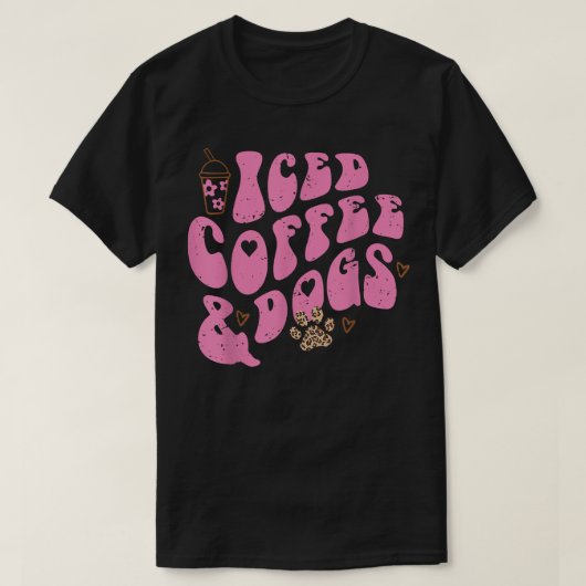 Kaffee- und Hundeliebhaber T-Shirt (Design vorne)