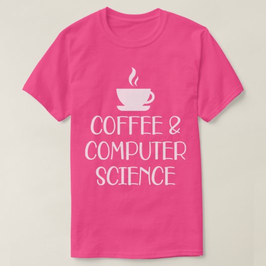 Kaffee und Informatik T-Shirt (Design vorne)
