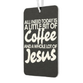 Kaffee und Jesus Autolufterfrischer (Links)