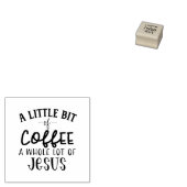 Kaffee und Jesus Coffee Loops Christlich Gummistempel (Stempel)