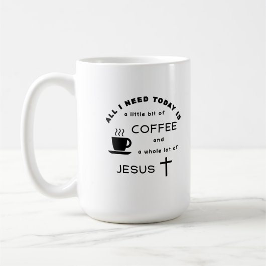 Kaffee und Jesus Kaffeetasse (Links)