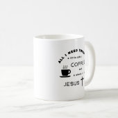 Kaffee und Jesus Kaffeetasse (VorderseiteRechts)