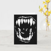 Kaffee und Kaffee Funny Skeleton Halloween Karte (Gelbe Blume)