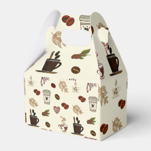 Kaffee- und Kaffeebohnen Geschenkschachtel