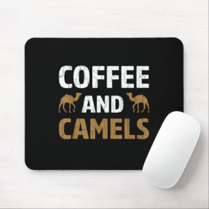 Kaffee und Kamele Lustiges Kamel Tierliebhaber Gra Mousepad