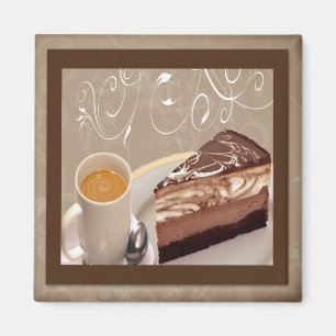 Kaffee-und Käsekuchen-Magnet Magnet