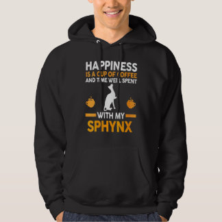 Kaffee und Katze Sphynx Hoodie