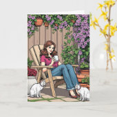 Kaffee und Katzen | Das ist alles Witzige Freundsc Karte (Gelbe Blume)