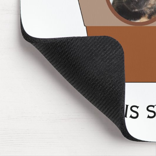 Kaffee und Katzen - das Leben ist süß Mousepad (Ecke)