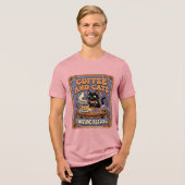 Kaffee Und Katzen Katze Teeblätter Kaffee Schicksa Tri-Blend Shirt (Vorderseite voll)