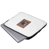 Kaffee und Katzen Katzen-Teeblätter Kaffee Schicks Laptopschutzhülle (Vorne Knopf)