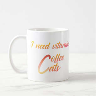 Kaffee und Katzen lieben Tasse