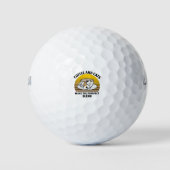 Kaffee und Katzen machen die richtige Mischung Golfball (Vorderseite)