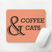 Kaffee und Katzen Mousepad (Mit Mouse)