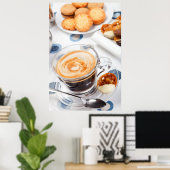 Kaffee- und Keksbecher Poster (Heimbüro)
