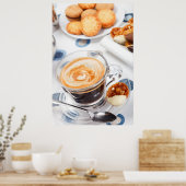 Kaffee- und Keksbecher Poster (Küche)