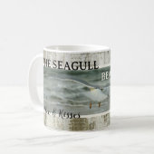 Kaffee und Kisses Seagull Beach House Tasse (Vorderseite Links)