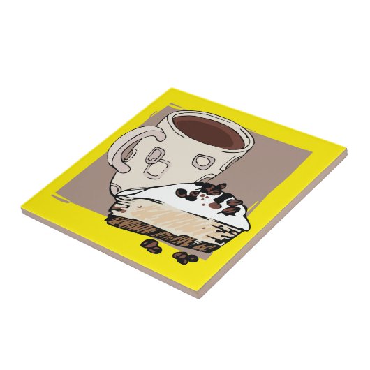 Kaffee und Kuchen Fliese (Seite)