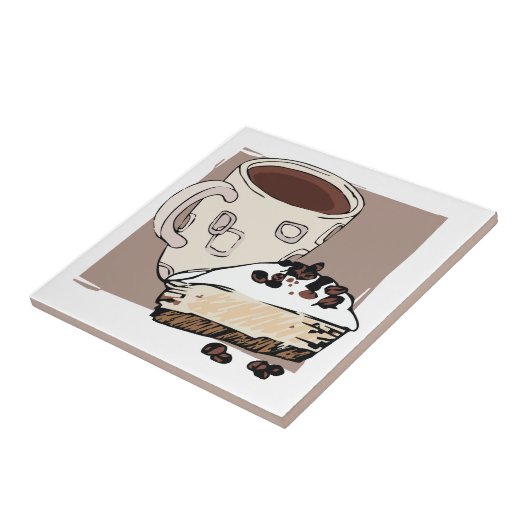 Kaffee und Kuchen Fliese (Seite)