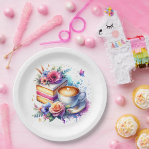 Kaffee und Kuchen   Geburtstag des besten Freundes Pappteller