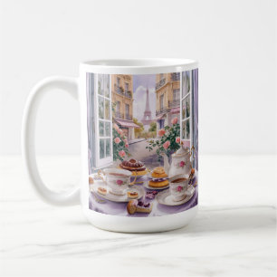 Kaffee und Kuchen in Paris Frankreich - Traumhafte Kaffeetasse