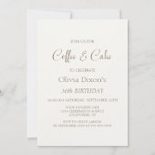Kaffee und Kuchen jeden Geburtstag Einladung (Rückseite)