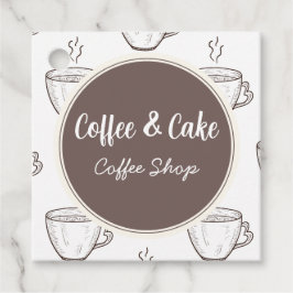 Kaffee und Kuchen Kaffee Shop  Geschenkanhänger
