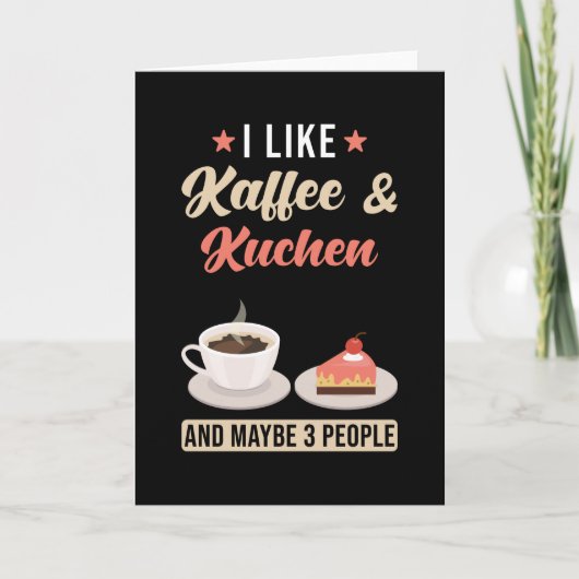 Kaffee und Kuchen Karte (Vorderseite)