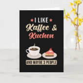Kaffee und Kuchen Karte (Gelbe Blume)