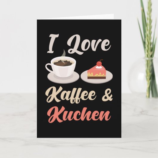 Kaffee und Kuchen Karte (Vorderseite)