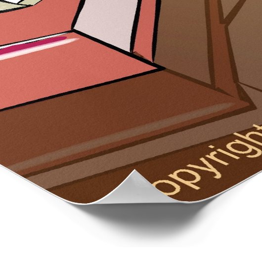 Kaffee und Kuchen Poster (Ecke)