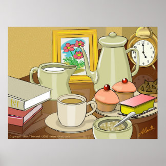 Kaffee und Kuchen Poster