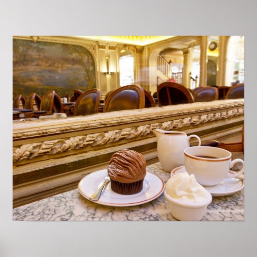 Kaffee und Kuchen Poster drucken (Vorne)