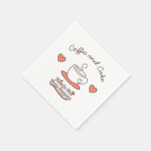 Kaffee und Kuchen Serviette (Ecke)