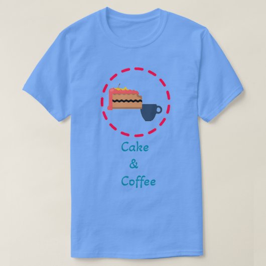 Kaffee und Kuchen T-Shirt (Design vorne)