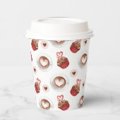 Kaffee- und Kuchendesign Pappbecher (Links)