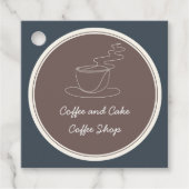 Kaffee- und Kuchenkaffee Geschenkanhänger (Vorderseite)